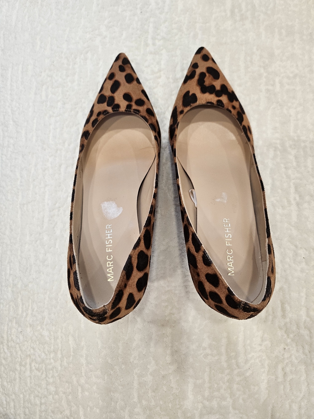 Marc Fisher Leopard-Print Pointed Toe Pumps - Brown/Black - Picture 7 of 8